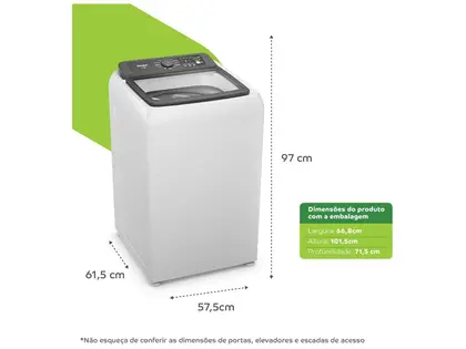 Lavadora Consul 13kg Fria