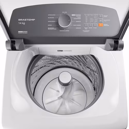 Lavadora Brastemp 14kg Fria Cesto Inox