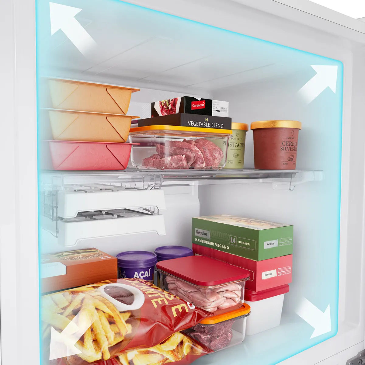Refrigerador Brastemp 512L Frost Free Branca