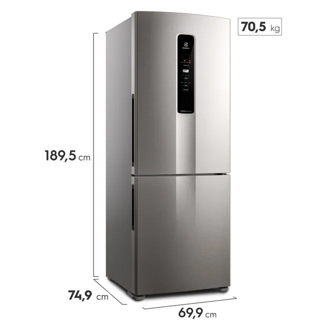 Refrigerador Electrolux 490L Reverse Inox