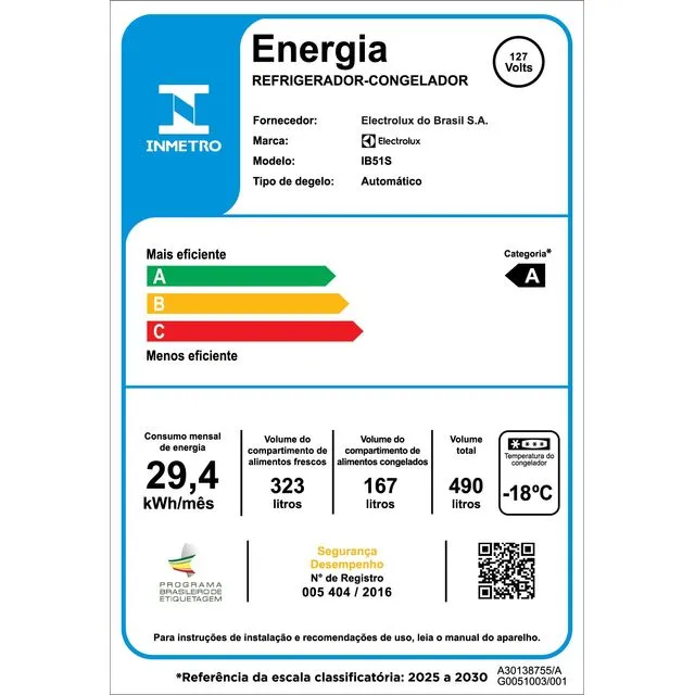 Refrigerador Electrolux 490L Reverse Inox