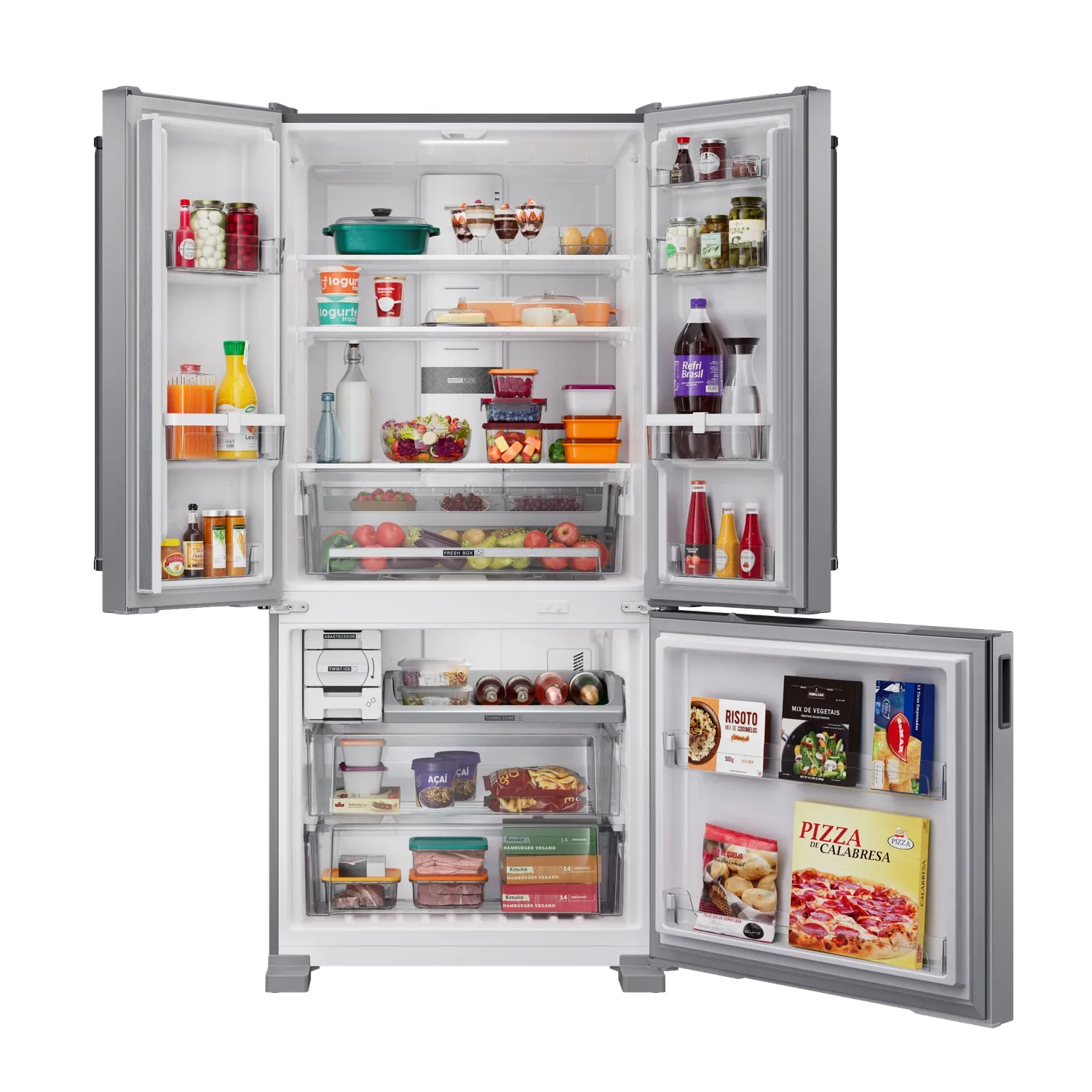 Refrigerador Brastemp 559L French Door 3PT Inox