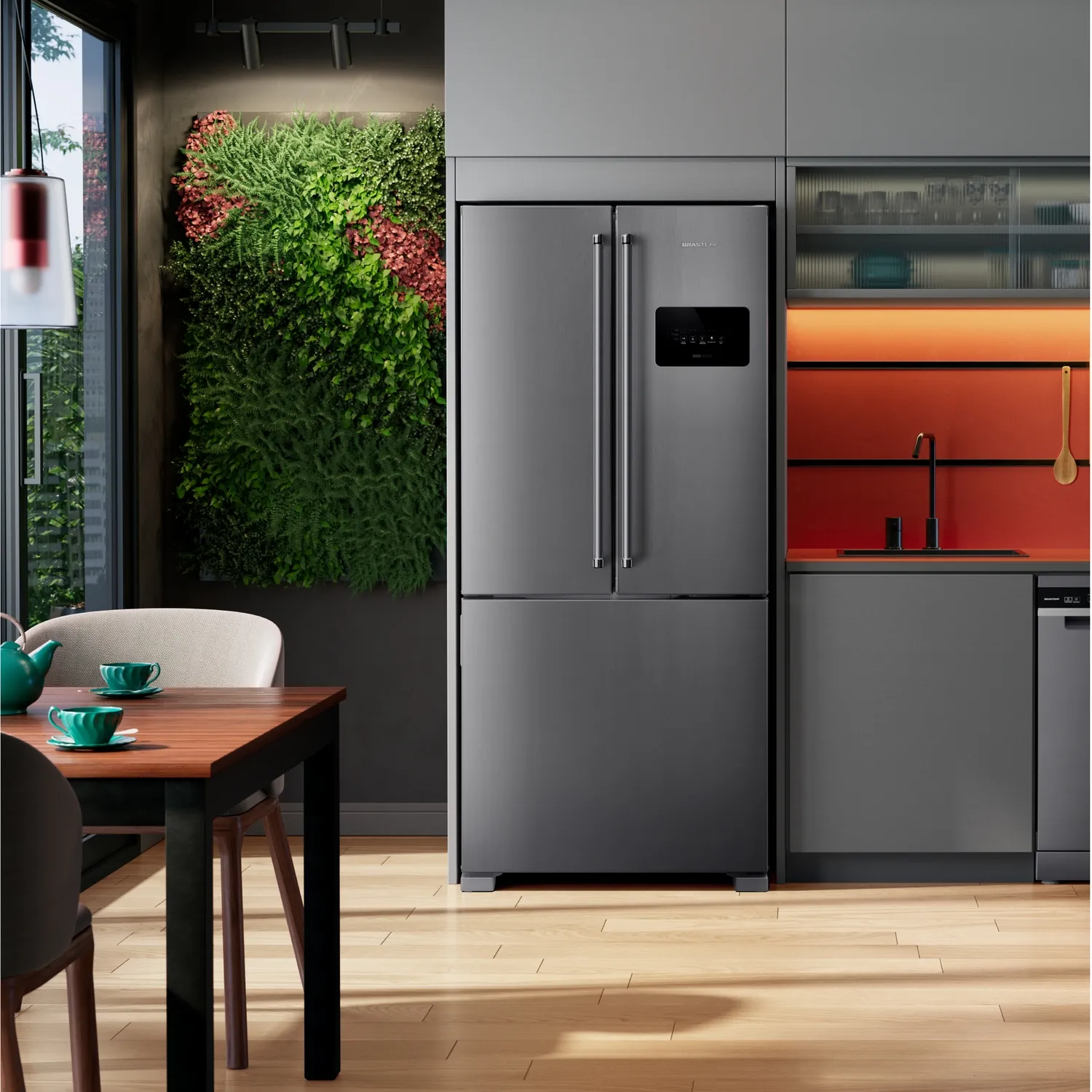Refrigerador Brastemp 559L French Door 3PT Inox
