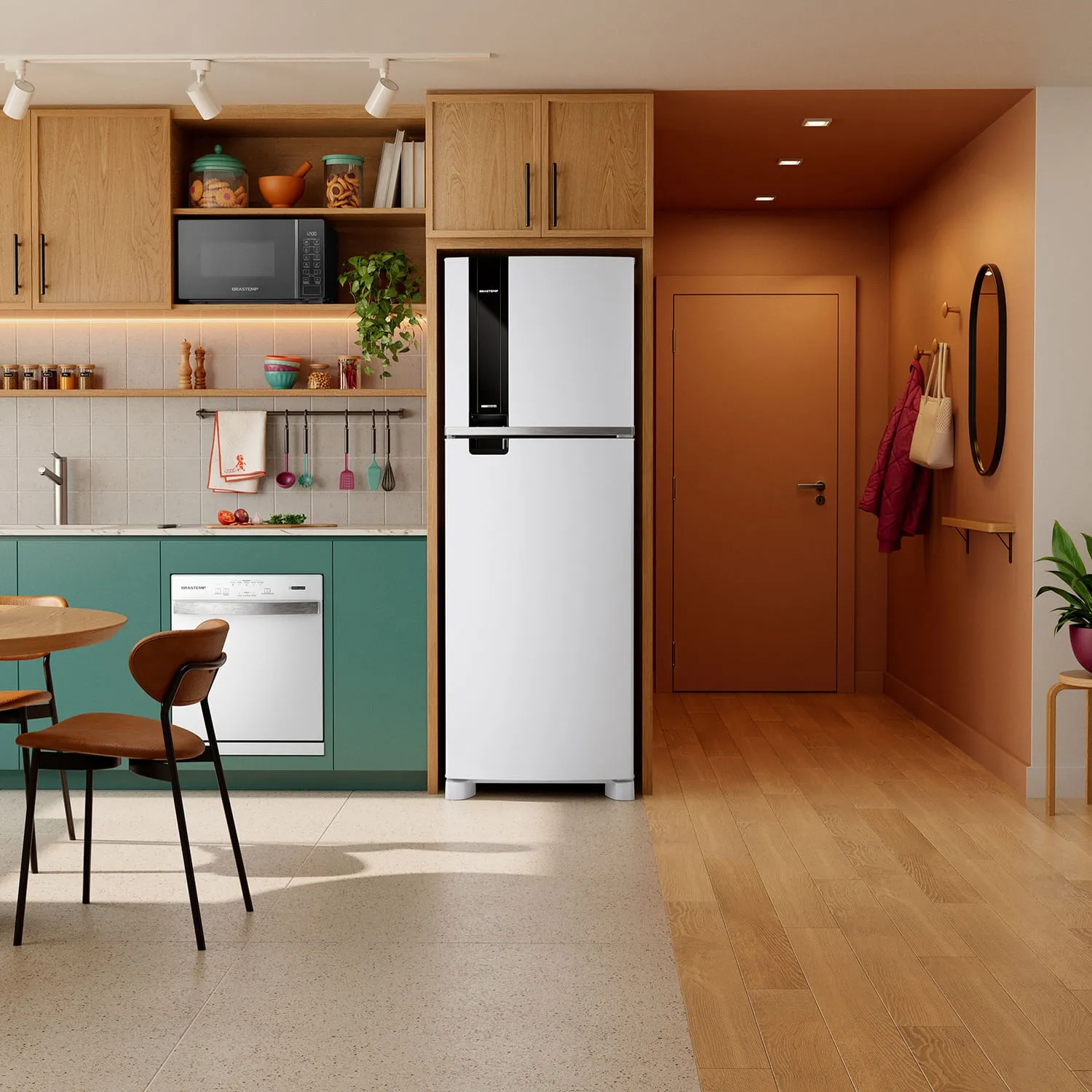 Refrigerador Brastemp 385L Frost Free Branca
