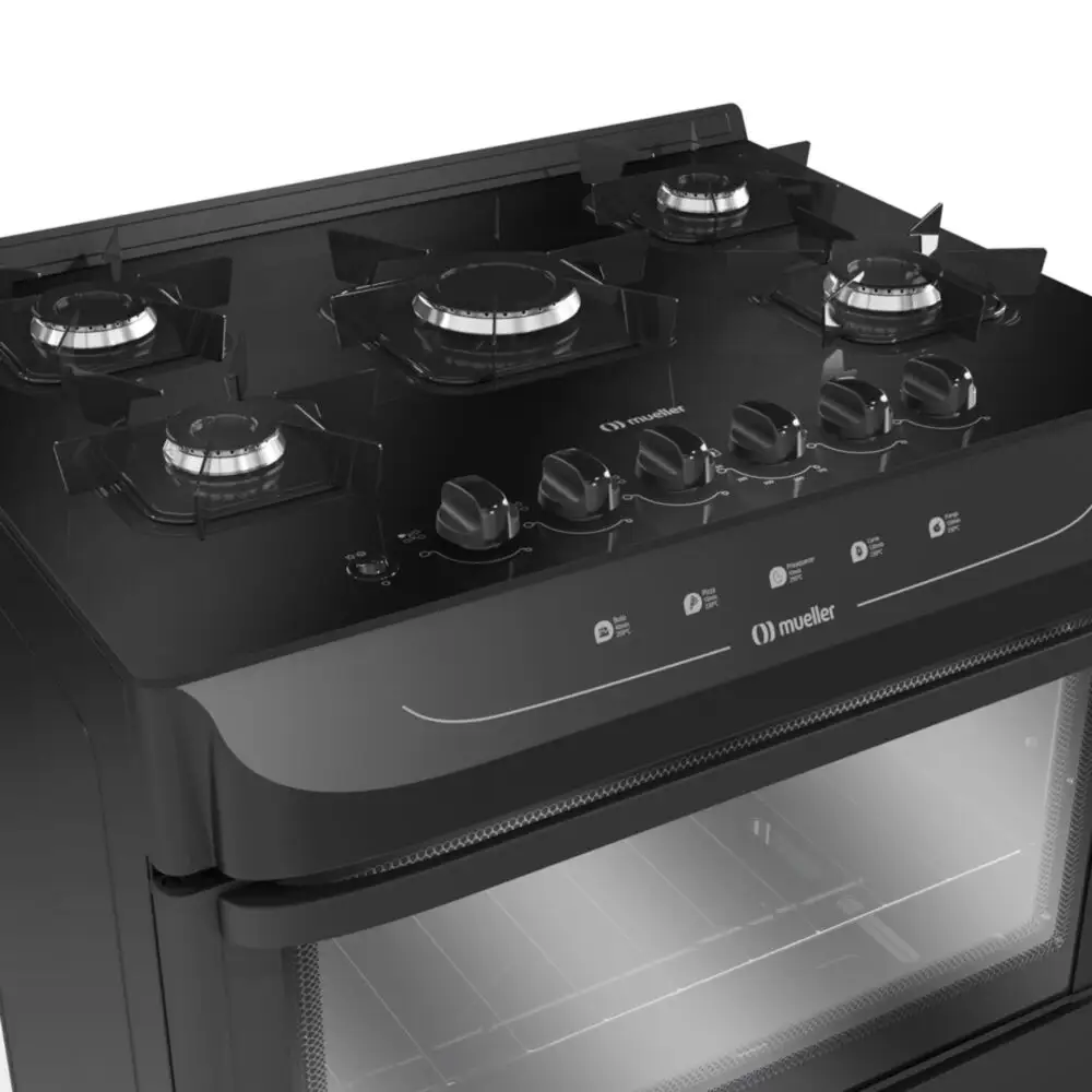 Fogão Mueller 05 BC MFV5BB Preto