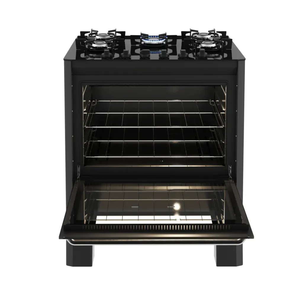 Fogão Fischer 05 BC Fit Line VD Preto