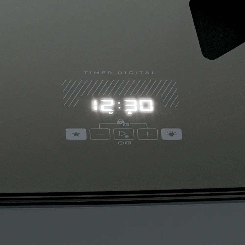 Fogão Dako 05 BC Supreme Glass Preto