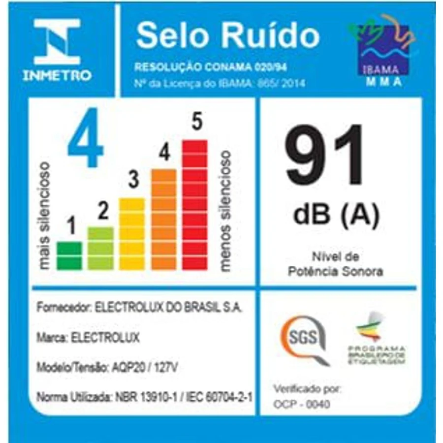 Aspirador de Pó Electrolux Água/Pó 10L