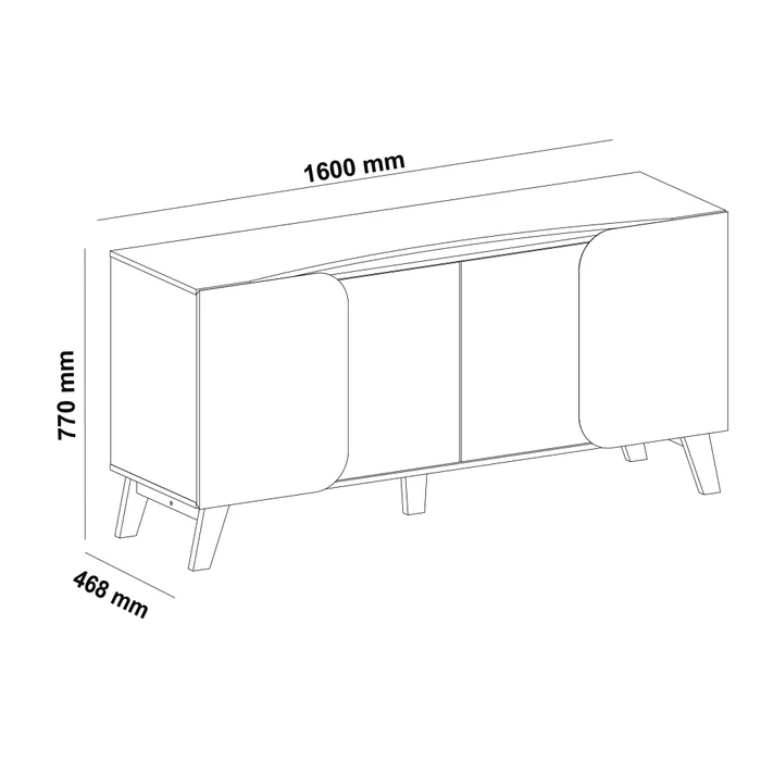 Buffet Artely Elegance Pinho/Off white
