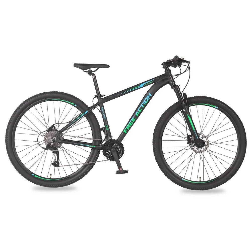 Bicicleta Free Action A29 27V Verde/Acqua